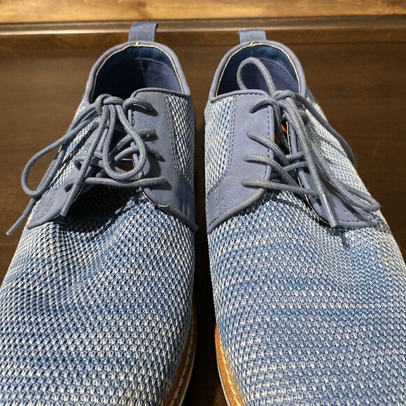 Abound Sheridan Knit Lace-Up Derby Blue Size 9 - Picture 3 of 9